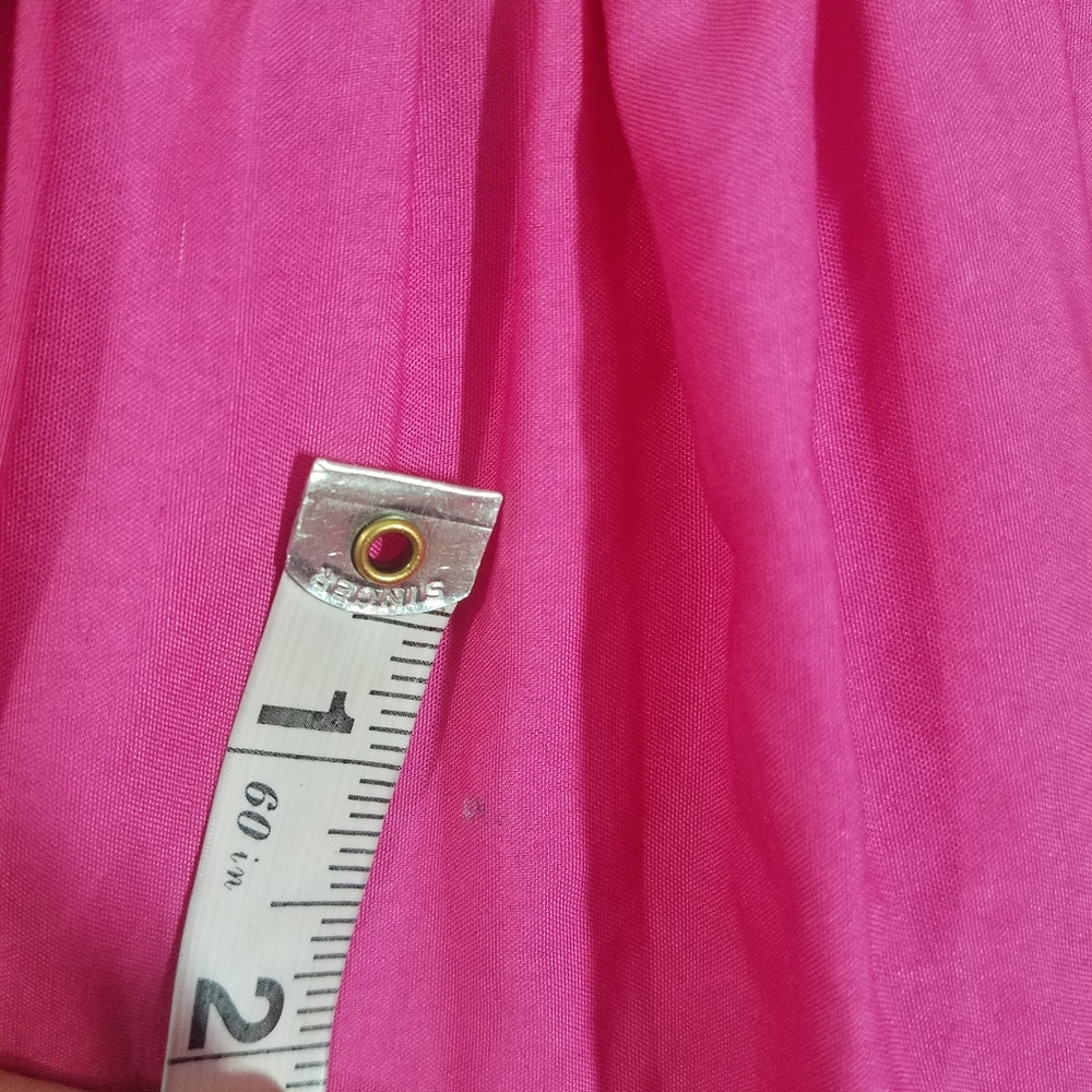 Pink Long Patterned Skirt - Picture 3 of 5